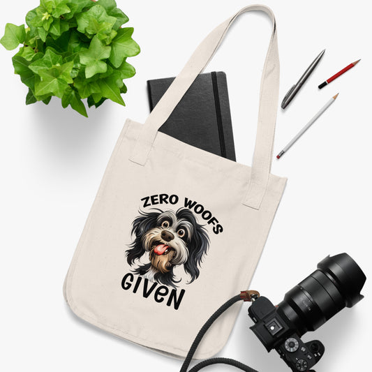 Organic Canvas Tote Bag Zero Woofs Given