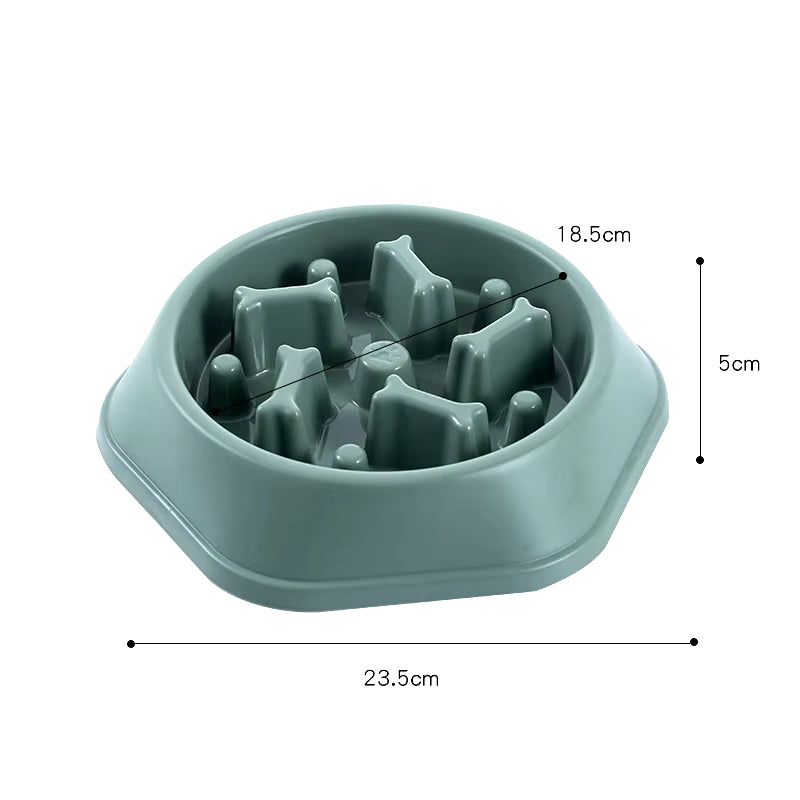 Dog Bowl Slow Eat Bowl for Dogs Small Medium PP Plastic Dog Slow Feeder Bowl Pet Food Dish Anti-Choking Plate for Dog Anti-Slip